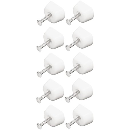 cyclingcolors 10x taquet à clou plastique blanc support étagère meuble tablette tiroir renfort pointe à clouer