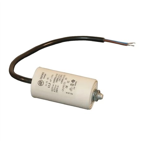 cyclingcolors Condensateur de démarrage universel avec câble 2 fils 2µF 450V Ø28mm longueur 57mm fixation M8 Permanent Moteur Ap