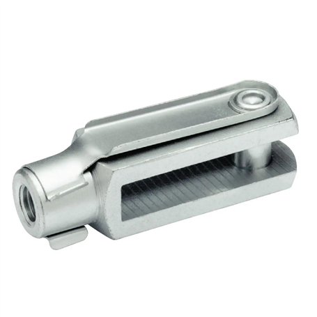 cyclingcolors Chape Femelle avec axe M5 x 20mm en Acier zingué DIN 8140 71752 pièce de Fixation pour vérin Tête Embout Fourche U