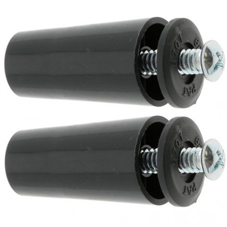cyclingcolors 2x Butée d'arrêt de lame finale de volet roulant cône Ø22mm longueur 40mm en PVC avec rondelle et vis Store Fenêtr