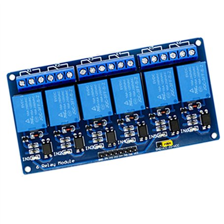 MODULE 6 RELAIS 24V 6 CANAUX OPTOCOUPLEURS DIY REMPLACEMENT/COMPATIBLE AVEC ARDUINO RASPBERRY Pi (1083)