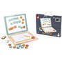 Janod - Tableau Enfant en Bois 4 en 1 - Coffret 4 activités : Adroise Magique + Tableau Noir + Tableau Blanc + Tableau Blanc Mag