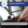 Louis Tellier - Mandoline Professionnelle Inox – Trancheuse Multifonction Fruits et Légumes – Frites, Juliennes – Lame Lisse et