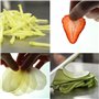 Louis Tellier - Mandoline Professionnelle Inox – Trancheuse Multifonction Fruits et Légumes – Frites, Juliennes – Lame Lisse et