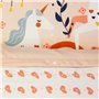 CÔTE DECO Parure de lit imprimée 140x200 cm Enfant - Housse de Couette 140x200 cm + 1 Taie d'oreiller 63x63 cm Motif Licorne cœu