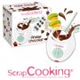 ScrapCooking - Atelier Chocolat - Appareil Fondue à Chocolat avec Accessoires - Coffret 33 Éléments pour Fabrication Chocolats M