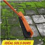 Balai d'extérieur avec Manche Extensible et Brosse incurvée - VENTEO - Balai de Jardin Tous Types de sols et pour Toutes Les Sai