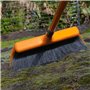 Balai d'extérieur avec Manche Extensible et Brosse incurvée - VENTEO - Balai de Jardin Tous Types de sols et pour Toutes Les Sai