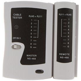 Velleman 37901 Testeur réseau pour Câble RJ11/12/RJ45 Noir