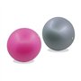Sun & Sia - Lot de 2 Ballons de Yoga et Fitness Taille 25 cm Rose et Gris - Pour Enfants et Adultes - Résistants et Multi-usages