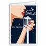 AFIE 69-4314 Carte Joyeux Anniversaire avec Enveloppe - Femme - Mini Posters Format 17x11