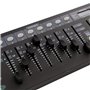 BoomToneDJ DMX 192 mk2 Contrôleur DMX 512 professionnel Console 192 canaux. 23 banques de 8 scènes programmables. Contrôle jeux