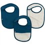 Lot x3 bavoirs - DOMIVA - 6-12 mois - Gaze de coton - Indigo