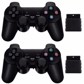 2 X Manette sans fil pour Sony Playstation 2