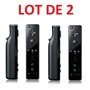2 X Télécommande Wiimote pour Nintendo Wii et Wii U - Noir