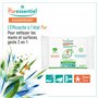 Puressentiel - Assainissant - Lingettes désinfectantes Mains & Surfaces – A l’Aloe Véra et Aux 3 Huiles Essentielles – 100% comp