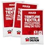 Lot de 3 sachets de Teinture Textile - ROUGE - teintures universelles pour vêtements et tissus naturels