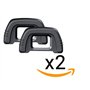 X2 DK21 Oeilleton Caoutchouc pour Viseur Nikon Type DK21 DK-21 Compatible avec Nikon D750 D7000 D90 D80 D610 D200 D600 D7000 D10