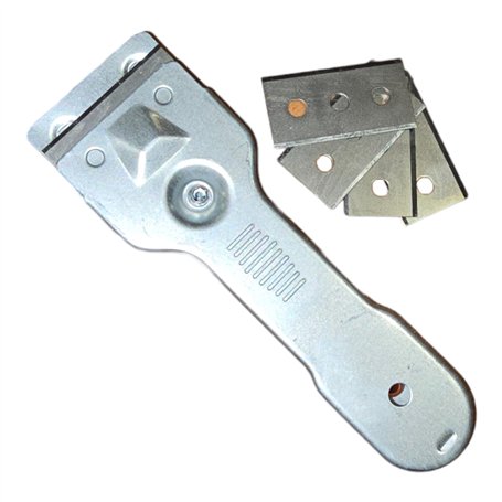 PARENCE.- Grattoir Plaques Vitrocéramique avec 5 Lames - Polyvalent