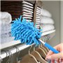 PARENCE.- Brosse Télescopique Microfibre - Plumeau Extensible pour Nettoyage à Sec et Humide - Longueur Ajustable de 25 cm à 75 