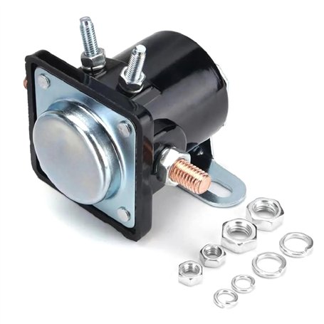 cyclingcolors 1x Solénoide Relais de Démarreur Magnétique Universel 12V 100A 4 pôles Solénoïde Tondeuse Tracteur Motoculture