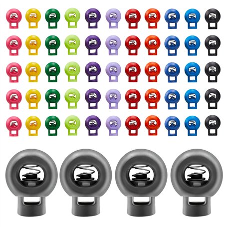 CZ Store ✮MARQUE FRANCAISE arrets de cordon|LOT DE 55 PCS|✮✮GARANTIE A VIE✮✮-stop cordon forme ronde pour camping/vetements/acti