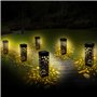 TERRE JARDIN Borne Solaire photophore - Lot de 6