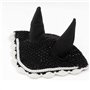 Hobby Horse Ensemble d'accessoires Licol moumoute Noir avec Longe et Bonnet Anti-Insectes Noir ET Blanc pour activité de Hobby H