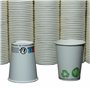 Very Wood Compagny [1000 pcs] Gobelets jetables en carton 240ml, Tasses/Verres jetables 8 oz pour boissons chaudes et froides
