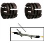 (Lot de 2) Bagues d'Etanchéité Crémaillère de Direction Compatible pour KANGOO SCENIC II CLIO III MEGANE II GRAND SCENIC FLUENCE