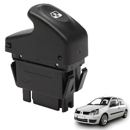 Interrupteur Bouton Poussoir - Commande Lève Vitre Electrique Avant Gauche ou Avant Droite compatible MEGANE I SCENIC I MEGANE S