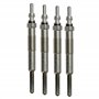 (Lot de 4) Bougie de préchauffage compatible avec SOLENZA CLIO 2 KANGOO SCENIC TRAFIC SAMURAI 1,9 D D55 D65 (Avec Type Moteur F8
