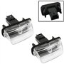 (Lot de 2) Éclairage Lumière de Plaque d'Immatriculation avec Ampoule compatible avec BERLINGO C3 C4 C5 DS4 SAXO XSARA 206 207 3