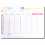 Bloc programme semaine 7 jours - planner A4 pour travail