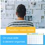 Bloc programme mensuel - planner A4 du mois pour travail, étude ou organisation familiale. Planificateur d'organisation en famil