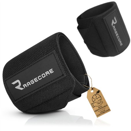 Ragecore® Bande Poignet Musculation Homme et Femme (1 Paire) - Protège Poignets