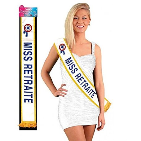 surprisezvous REF-ECHB07-1 Écharpe Miss Retraite - Cadeau Femme