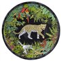 Les Jardins de la Comtesse - Grande Assiette Plate en Mélamine Pure - Jungle - Ø 28 cm - Noir/Vert - Service de Table de la Coll