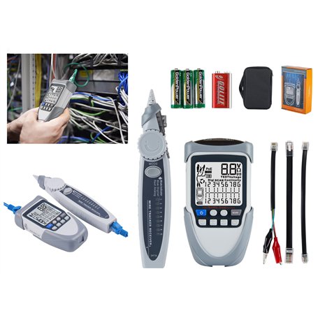 KALEA-INFORMATIQUE Testeur professionnel digital LCD réseau RJ45 RJ11. Cartographie