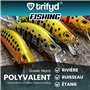 trifyd ® - Poisson Nageur Truite 6cm, Le Pack de 5 leurres de pêche