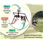 Cibles -Tir Pistolet, Carabine, Carabine Air Comprimé, Cible Carabine à Plomb,Spot de TIR à Réarmement Automatique.Cible Métalli