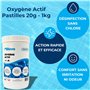 Oxygène Actif Pastilles 20g - 1KG | Désinfectant Eau Spa & Piscine sans Chlore | Traitement Choc & Entretien Longue Durée de l’E