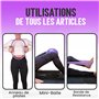 FIT-FATH-Anneau pilate-Cercle Pilate-Accessoire Yoga-Ballon Gymnastique-Bande de résistance-Elastique de Force-Fitness- Sport-Mu