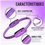 FIT-FATH-Anneau pilate-Cercle Pilate-Accessoire Yoga-Ballon Gymnastique-Bande de résistance-Elastique de Force-Fitness- Sport-Mu