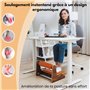 Repose-Pieds Ergonomique en Cuir Végétal Premium – Co