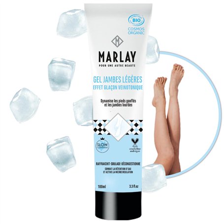 Marlay Cosmetics - Gel Jambes Légères 100 ml - Crème Jambes Lourdes