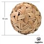 Juggle Pro CHINLONE Ball, Sepak Takraw Cane Ball, Sport SPECTACULAIRE d’Asie du Sud-Est. Balle en ROTIN Diamètre 15 Cm