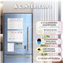 SKYCROO ® Calendrier Magnetique Frigo Blanc x3 + Accessoires - Planificateur Hebdomadaire + Mensuel + Mémo Aimanté Planning Sema