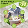 TERRE DE DIATOMEES DIATEOR - Seau de 5Kg de Terre de Diatomée Grade Alimentaire - 100% Naturelle, Non Calcinée - Poudre Blanche 
