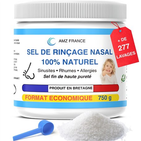 AMZ FRANCE Sel de Rinçage Nasal 750g